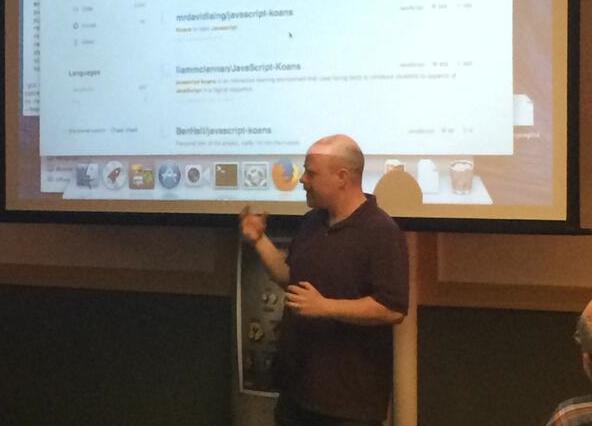 Greg Malcolm leads JavaScript Koans Greg Malcolm